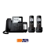 تلفن رومیزی و دو بیسیم پاناسونیک مدل KX-TG6672