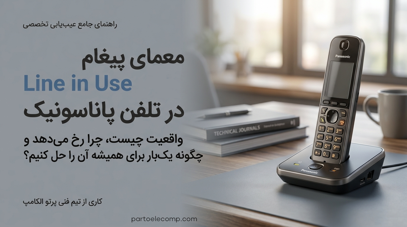 پیغام Line in Use در تلفن پاناسونیک