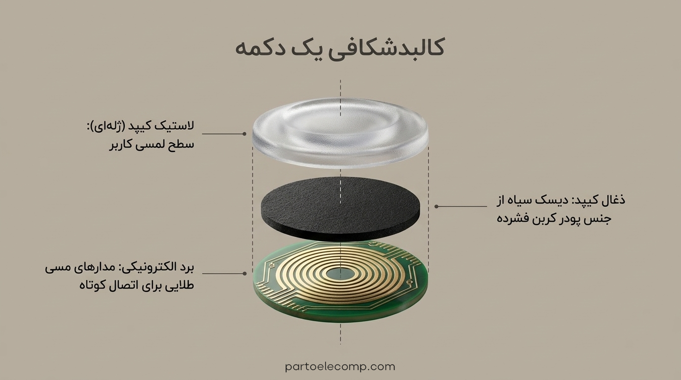 تعمیر صفحه کلید تلفن بی سیم پاناسونیک - اجزای صفحه کلیدی تلفن