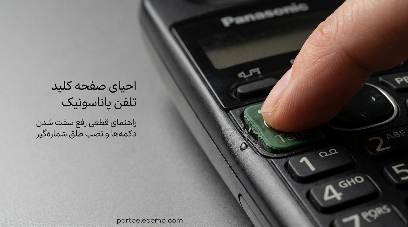 تعمیر صفحه کلید تلفن بی سیم پاناسونیک