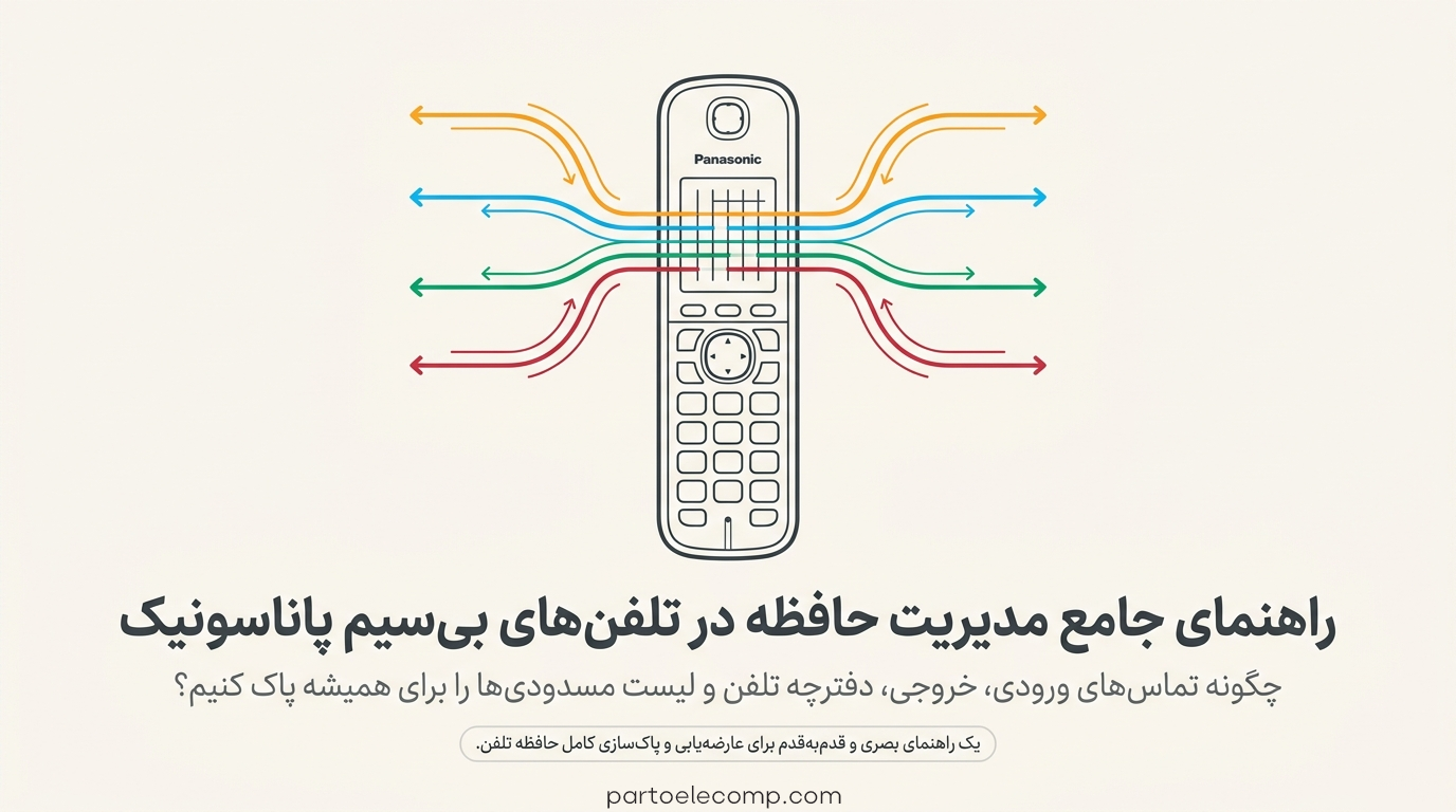 حذف شماره از تلفن بی‌ سیم پاناسونیک