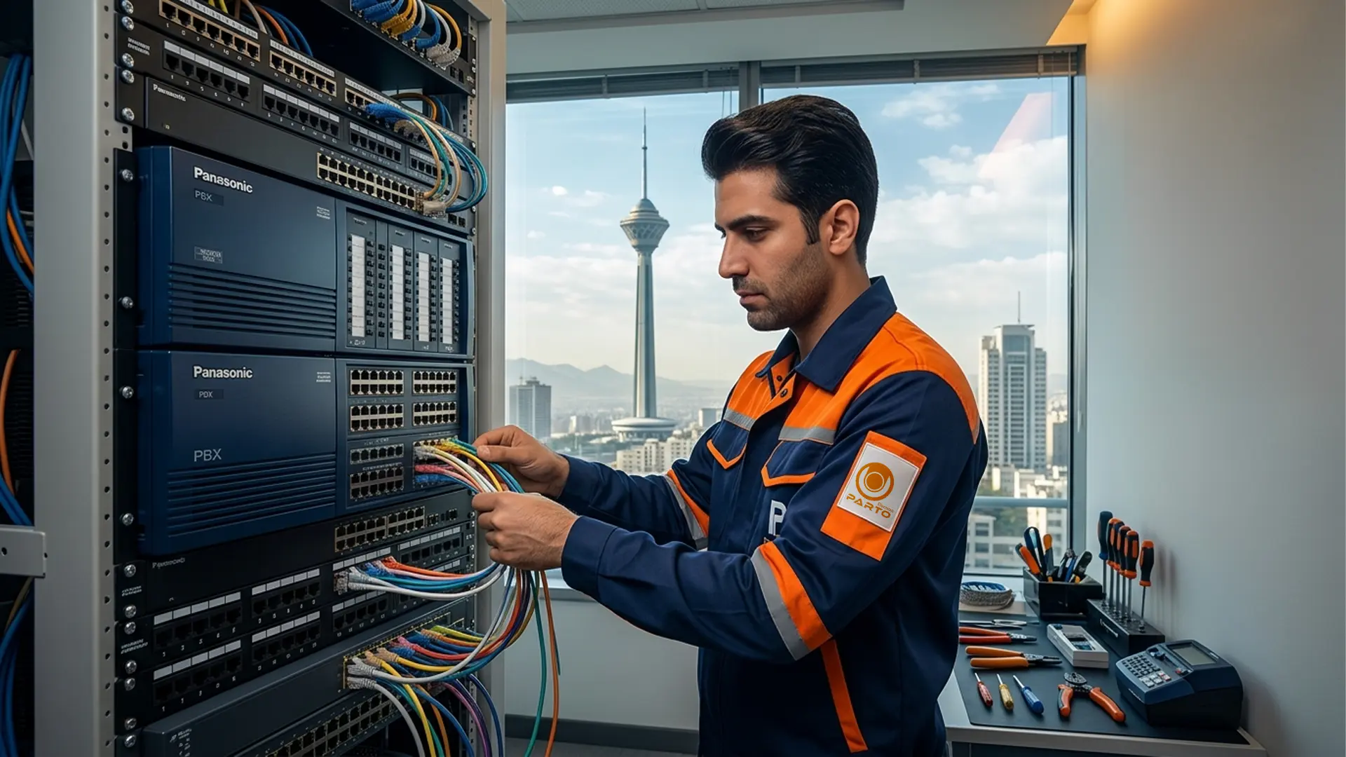 نصب سانترال پاناسونیک در تهران | TES824 · VOIP · دیزا