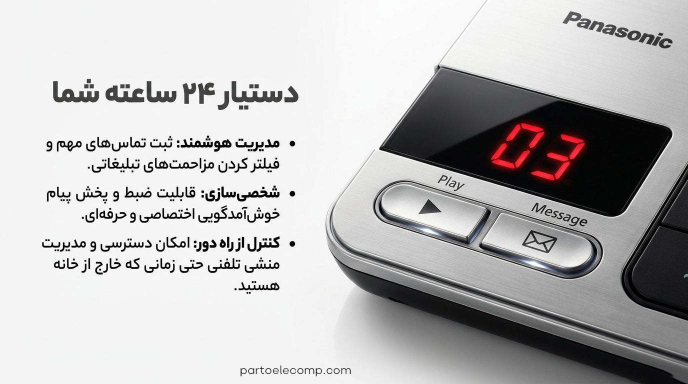 تنظیمات تلفن بی ‌سیم پاناسونیک - تنظیمات منشی تلفنی